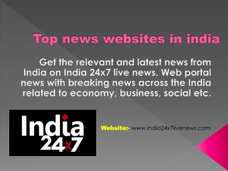 Top news websites in india