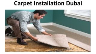 Carpet Installation Dubai