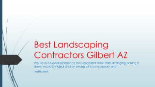 Affordable Landscaping Company Gilbert AZ