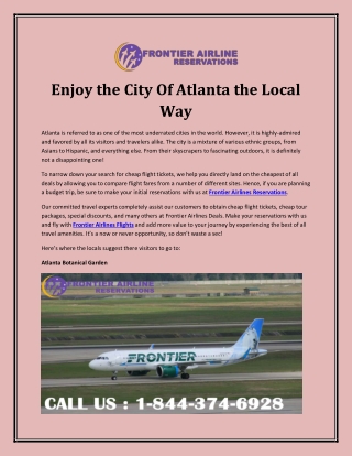 Enjoy the City Of Atlanta the Local Way