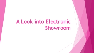 Electronic Showroom