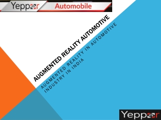 Augmented Reality in Automotive Industry in India | Augmented Reality Automobiles