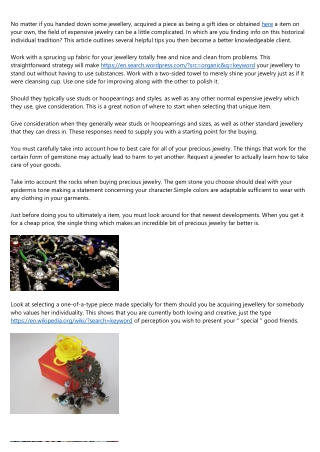 Maximizing Your Prospective Worldwide Of Jewelry