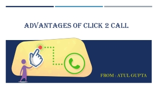 Advantages of Click 2 Call