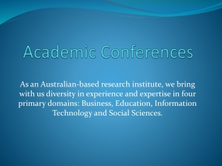 Academic Conferences-Apiar.org.au
