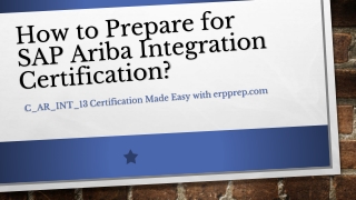 New Questions Answers and Study Tips For SAP Ariba Integration Certification