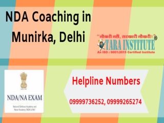 NDA Coaching in Munirka, Delhi