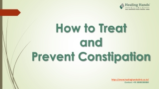 How to Treat and Prevent Constipation