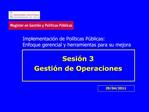 Sesi n 3 Gesti n de Operaciones