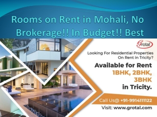 Flat on Rent | furnished, unfurnished rental flats in Mohali – Grotal
