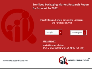 Sterilized Packaging Market Outlook, Strategies, Industry, Growth Analysis, Future Scope, Key Drivers Forecast To 2022