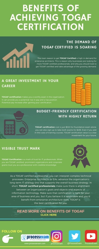 BENEFITS OF ACHIEVING TOGAF CERTIFICATION