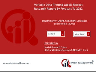 Variable Data Printing Labels Market Sales Revenue, Worldwide Analysis, Competitive Landscape, Future Trends, Industry S