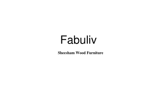 Sheesham wood furniture