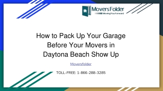 How to Pack Your Garage Before Your Movers in Daytona Beach Show Up