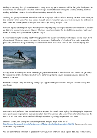 Top rated Advice And Tips For Starting A New Hobby
