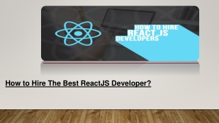 How to Hire The Best ReactJS Developer?