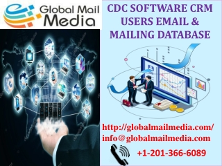 CDC SOFTWARE CRM USERS EMAIL & MAILING DATABASE