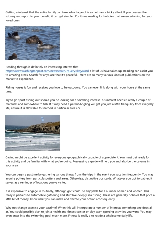 Beneficial Specifics Of Choosing An Intriguing Pastime