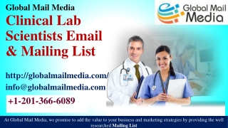 Clinical Lab Scientists Email & Mailing List