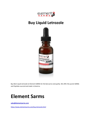 Buy Liquid Letrozole