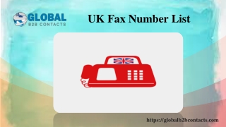 UK Fax Number List