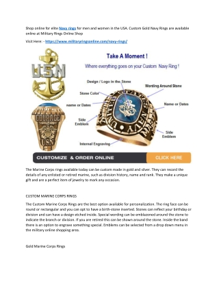Navy rings