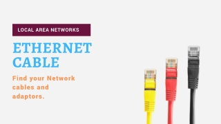 Cat6a Ethernat Cables