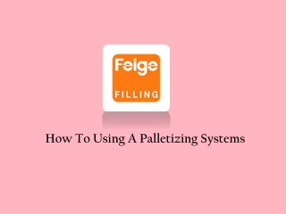 Palletizing System Services