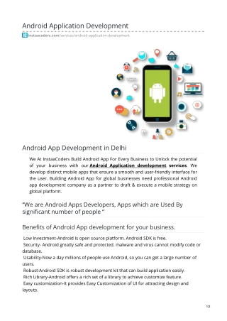 Android Application Development in Delhi