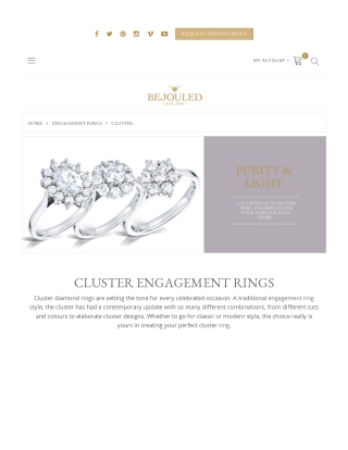 Cluster Engagement Rings - Bejouled Ltd