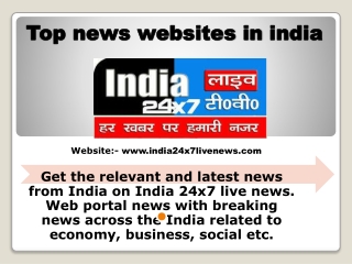 Top news websites in india