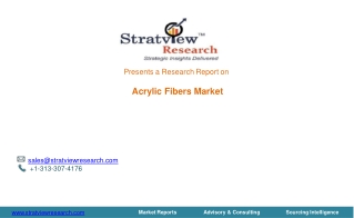 Acrylic Fibers Market | Trends & forecast | 2018-2023