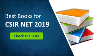 Best Books for CSIR NET 2019 – Key Part to Start Preparation