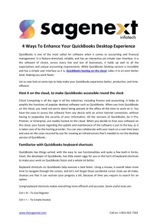 4 Ways To Enhance Your QuickBooks Desktop Experience