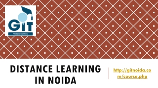 Distance Learning in Noida