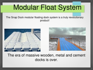 Modular Float System