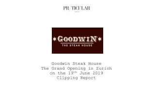 The Grand Opening Goodwin TheSteakHouse