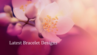 Jewellery Bracelet Design