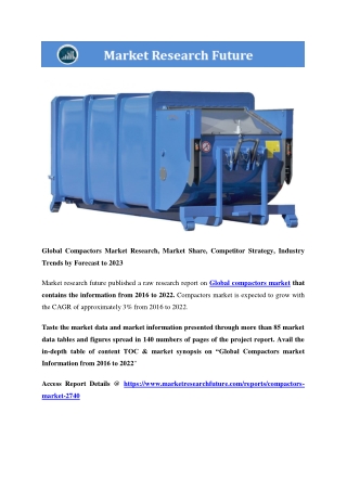 Compactors Market Research Report - Forecast to 2022