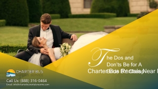 The Dos and Don’ts Be for A Bride BY Cheap Charter Bus Rentals