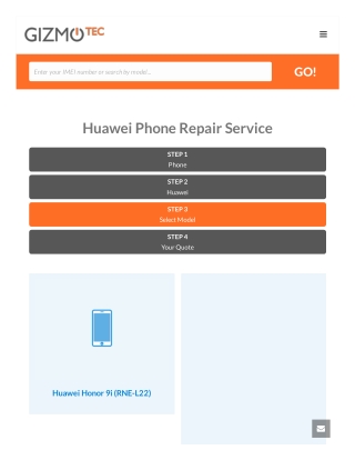 Huawei Phone Screen Repair Service Online | Gizmotec