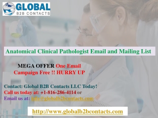 Anatomical Clinical Pathologist Email & Mailing List In USA