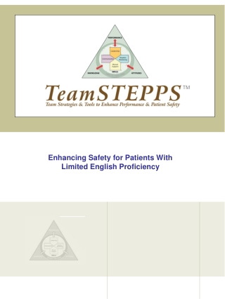 Enhancing Safety for Patients With Limited English Proficiency