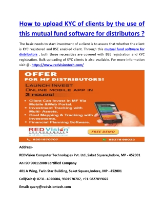 How the model driven design of this mutual fund software for IFA is created ?