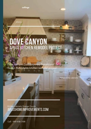 Dove Canyon Aplus kitchen remodel project