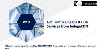 Get Best Cheapest CDN Services from belugaCDN