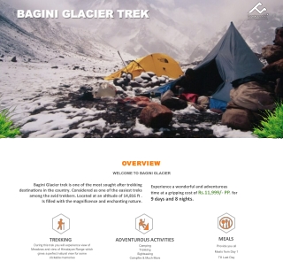 Bagini Glacier and Changbang Base Camp