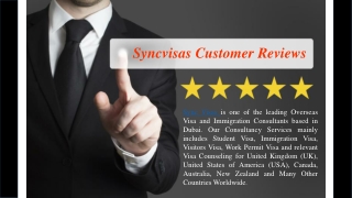 Specialized in Immigration Services-syncvisas customer reviews