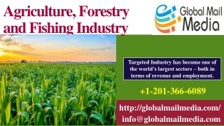 Agriculture, Forestry and Fishing Industry